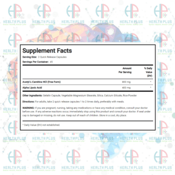Alpha Lipoic Acid Bangladesh, Acetyl L Carnitine in Bangladesh