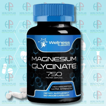 Wellness LabsRX Magnesium Glycinate Capsules - 750mg - 120 Capsules - with High Absorption - for Enhanced Wellness Support